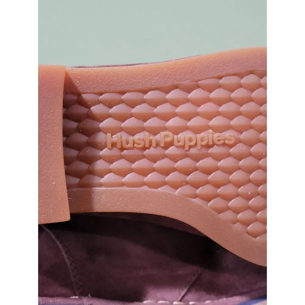 HUSH PUPPIES BROWN SUEDE LEATHER CYRA CATELYN ANKLE CHUKKA BOOTS SHOES size 9.5